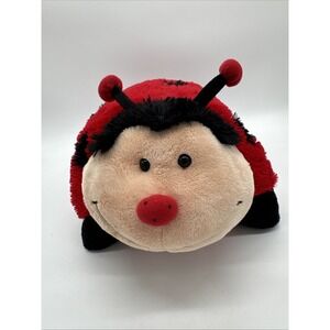 Pillow Pet Ladybug Red Black 2010 Soft Stuffed Plush  Rare Retired 18"